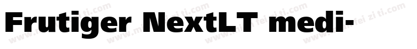Frutiger NextLT medi字体转换